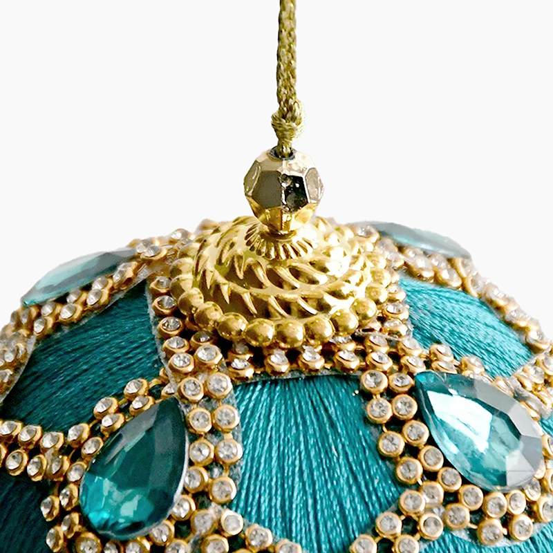 ジュエルボールオーナメント|ターコイズ|10cm