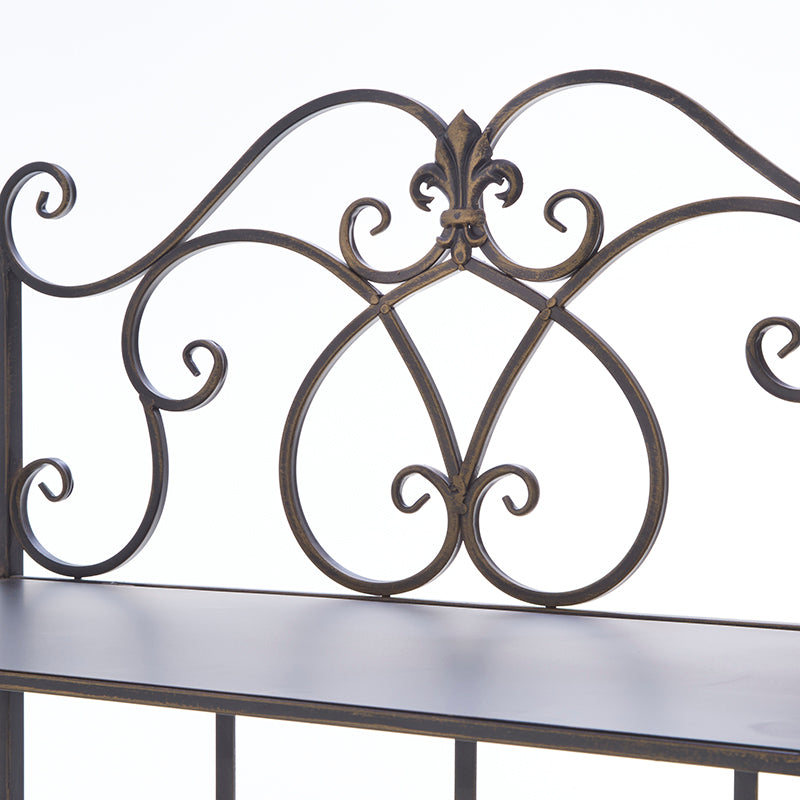 残りわずか|4段ラックアイアンインテリア|ブロンズ(※大型送料)