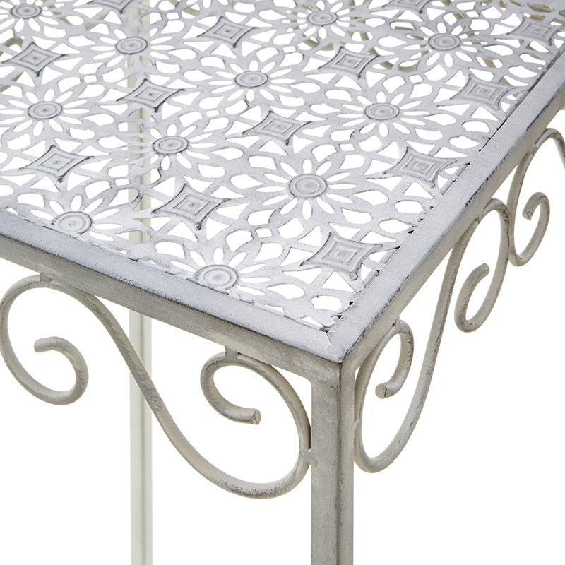 【2点セット】アイアンプランタースタンド|グレー