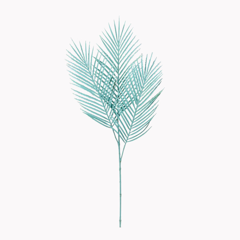 水色のパームリーフスプレー、アスカの造花。