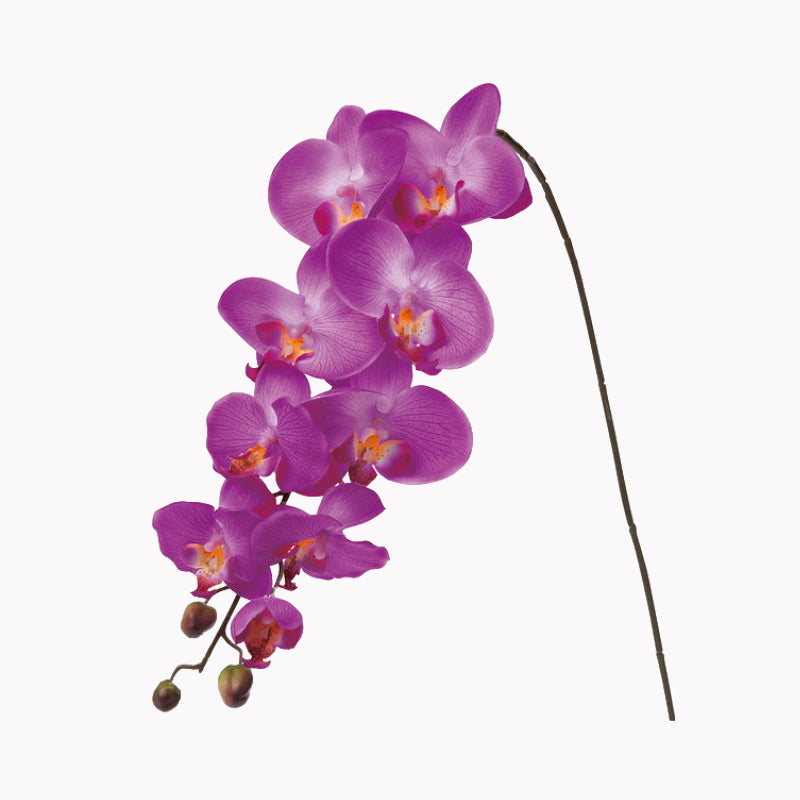 紫のコチョウランの造花。