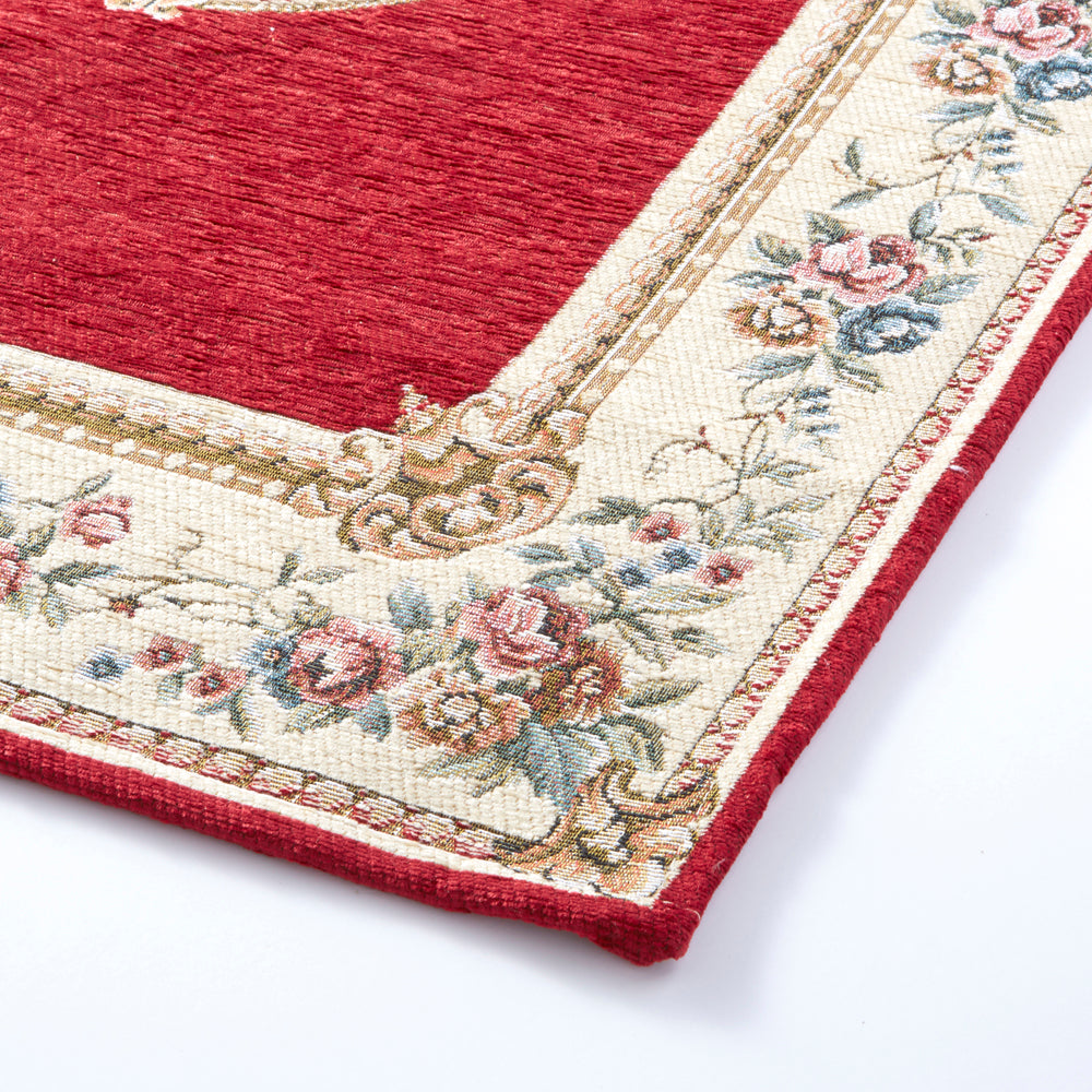 🇮🇹ゴブラン織りフロアマット|レッド(65×110cm)