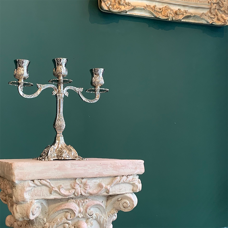 シルバーキャンドルスタンド|3灯