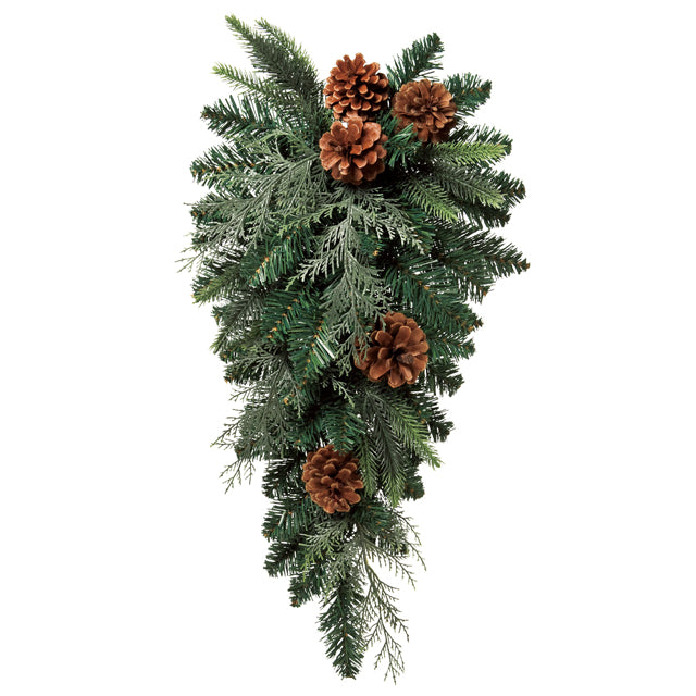 グリーンスワッグ クリスマス 造花 アーティフィシャルフラワー モミ フラワーアレンジメント DIY オリジナルスワッグ