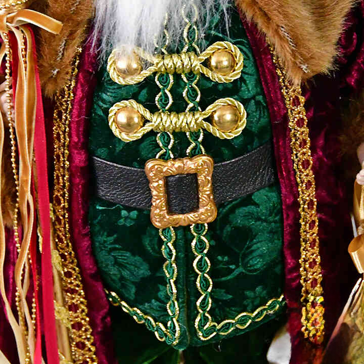 サンタクロース｜バーガンディマント＆スティック