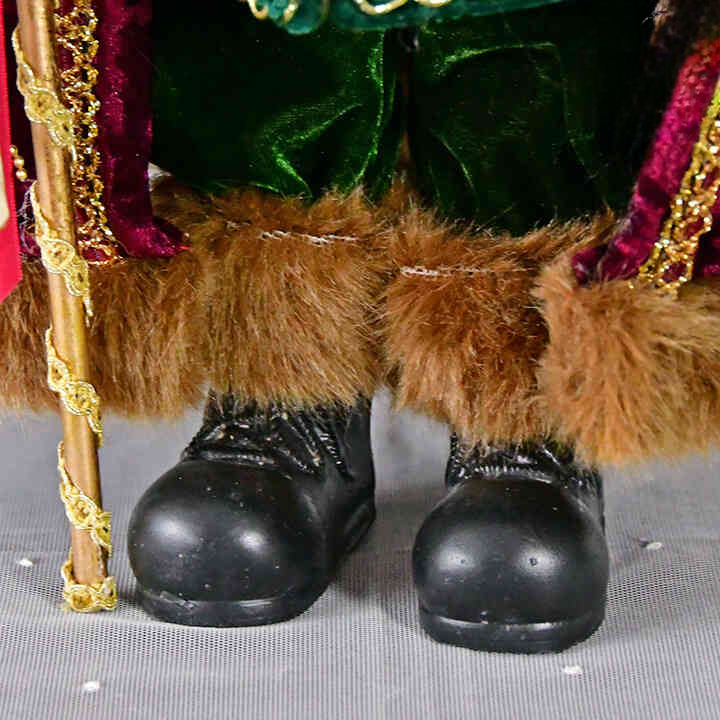 サンタクロース｜バーガンディマント＆スティック