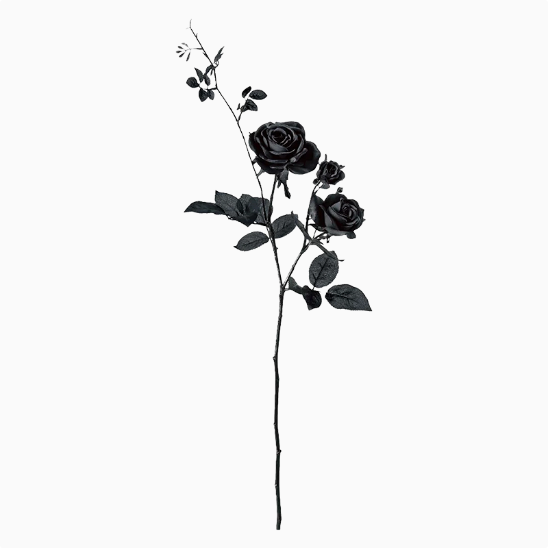 黒　バラ　ローズ　ブラック　造花　アーティフィシャルフラワー