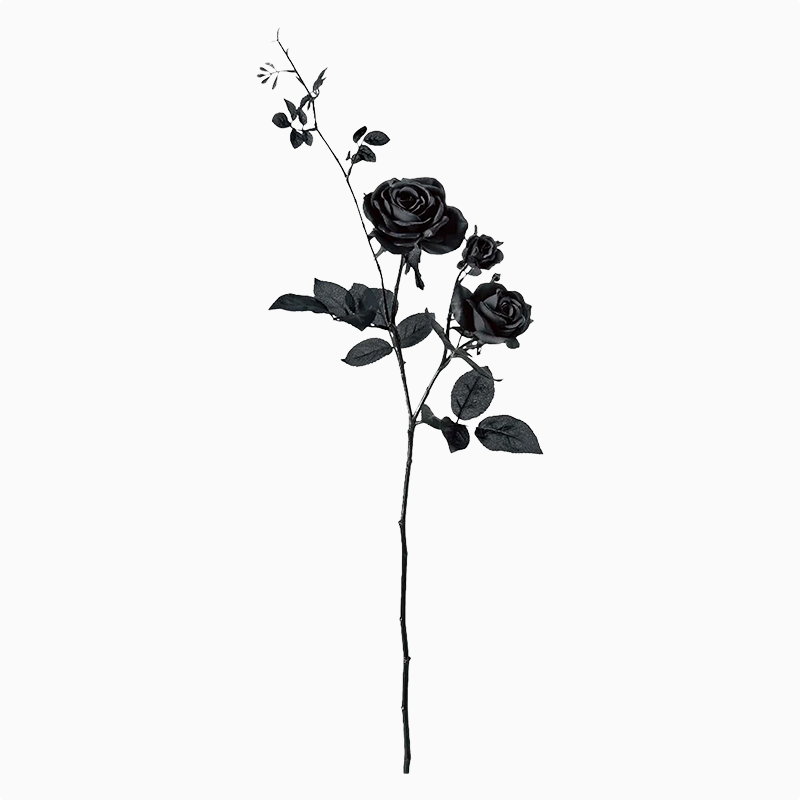 ハミルトンローズ・黒薔薇（A39603）｜アスカ造花・アーティフィシャル