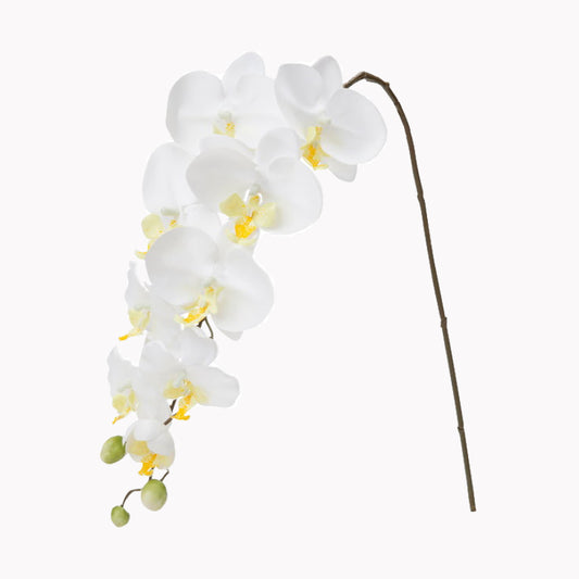 白いコチョウランの造花。