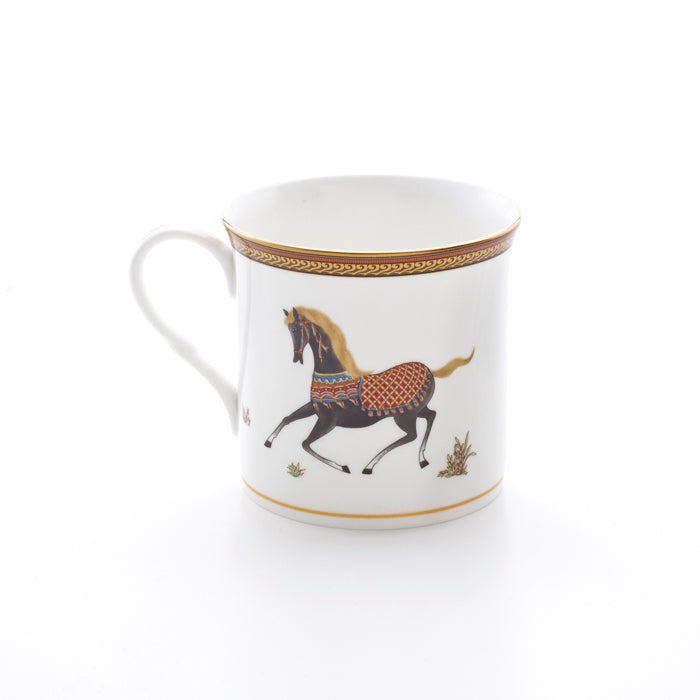 ロイヤルアーデン、馬柄のマグカップ。
